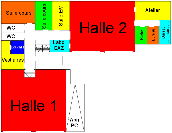 Plan du hangar